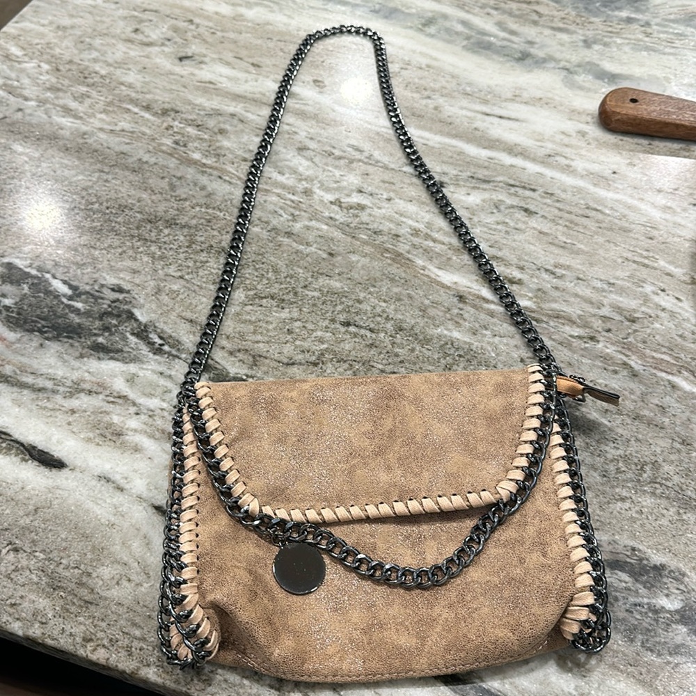 Faux leather purse